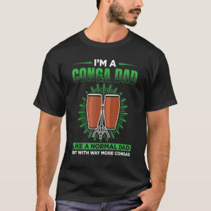 Mannen Conga Drummer Conga Love Congas Player Tumb T-shirt