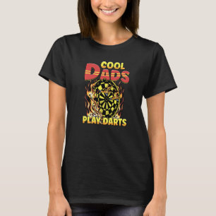 Mannen Cool Dads Spelen Darts Spelers T-shirt