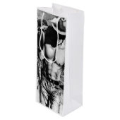 Mannen Cool Muscled Body Mannen Wijn Cadeautas (Voorkant Gekanteld)