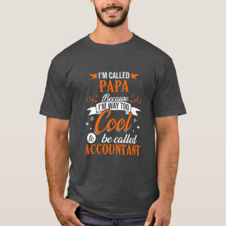 Mannen Cool Papa T-shirt Gift Idea