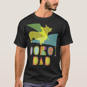 Mannen Corgi Dad Cute Dog Pet Owner Adoption G T-shirt