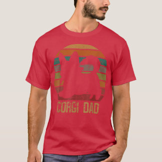 Mannen  Corgi Dad Funny Welsh Corgi Papa 865 T-shirt