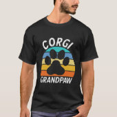 Mannen Corgi Grandpa Shirt Funny Welsh Pembroke (Voorkant)