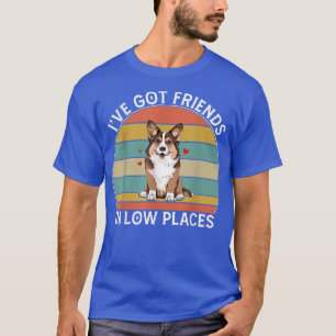 Mannen Corgi heb vrienden op de kleine plekken Pem T-shirt