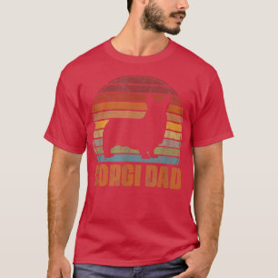 Mannen Corgi Pap Dog Vader Vader Vader Corgi Eigen T-shirt