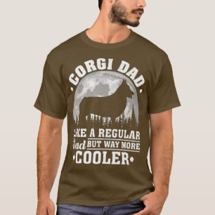Mannen Corgi vader als een gewone vader Funny Corg T-shirt