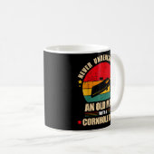 Mannen Cornhole speler Cornhole tas Koffiemok (Voorkant rechts)