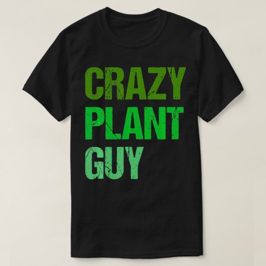 Mannen Crazy Plant Guy T-shirt (Design voorkant)
