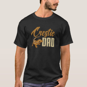 Mannen Crested Gecko Crestie Dad Eyelash Lizard He T-shirt