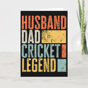Mannen Cricket Handige Vader Legendarische Vader B Kaart