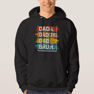 Mannen Dada papa Papa Bruh Pap 24 Hoodie