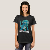 Mannen Dadceratops Triceratops Dinosaur Prehistori T-shirt (Voorkant volledig)