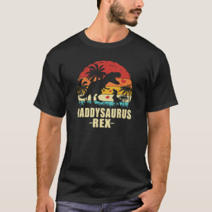 Mannen Daddysaurus Dinosaur Tshirt Rex vaderdag