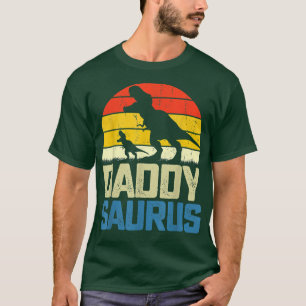 Mannen Daddysaurus Fathers Day T Re Dad SA T-shirt