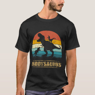 Mannen Daddysaurus T Rex Vaderdag Dad Saurus T-shirt