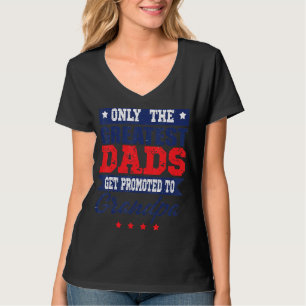 Mannen Dads krijgen promotie naar opa vader" T-shirt