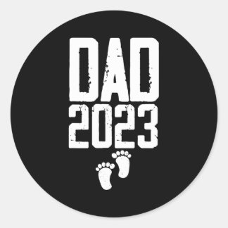 Mannen dag vader DAD 2023 vader 2023 vader Ronde Sticker