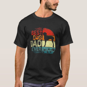 Mannen Dalmatische Vintage Dog Dad Cool Fathers Da T-shirt