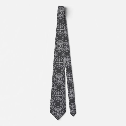 Mannen Damask Stropdas (Voorkant)