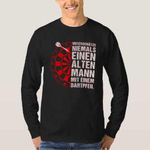 Mannen Dart Gezegde Dart Player opa T-shirt