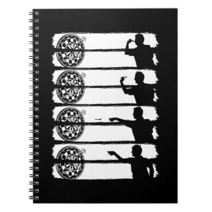 Mannen Dart Player 180 Dart Retro Dartboard Notitieboek