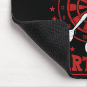 Mannen Dart Player Cool citeert de koning der kuns Muismat (Hoek)