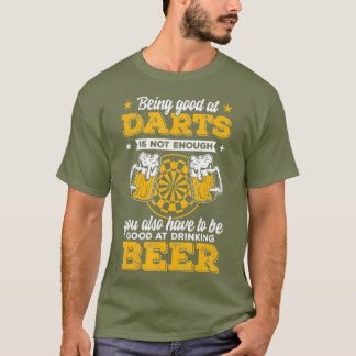 Mannen Dart Player Cool Quote Darts Drink T-shirt