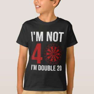 Mannen Dart Speler Quote voor 40ste verjaardag IM T-shirt