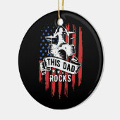 Mannen dat deze vader drums Amerikaanse drumming Keramisch Ornament (Links)