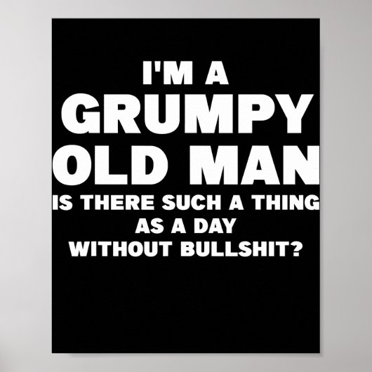 Mannen dat ik een gruwelijk oud man ben... is er z poster (Voorkant)