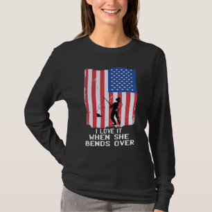 Mannen dat ik er dol op ben als ze over de Amerika T-shirt