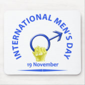 Mannen Day Mousepad Muismat (Voorkant)