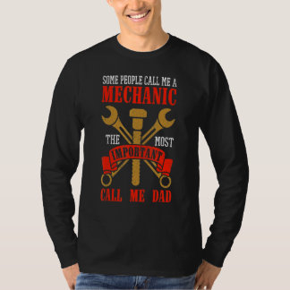 Mannen De belangrijkste mensen noemen me pap Mecha T-shirt
