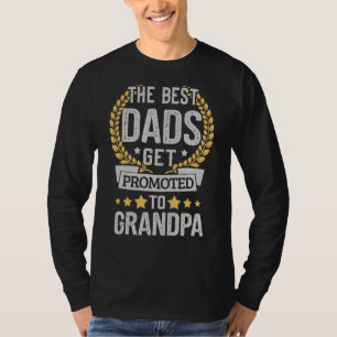 Mannen de beste Dads worden gepromoot naar opa vad T-shirt