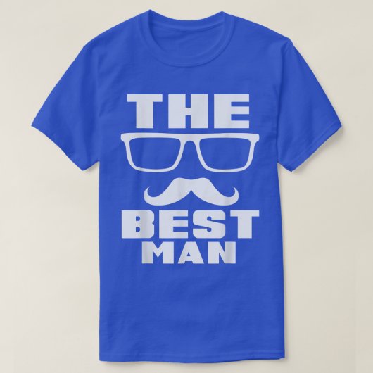 Mannen De Beste Man Bachelorfeest  T-shirt (Design voorkant)