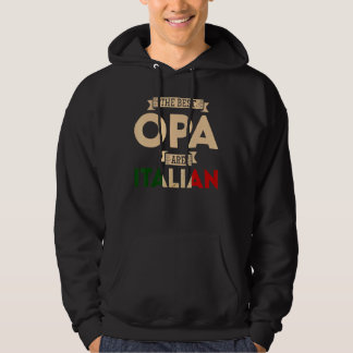 Mannen De beste opa zijn Italiaans vlag Italiaans  Hoodie
