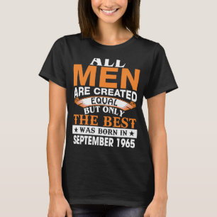 Mannen de beste werd geboren in september 1965 t-shirt