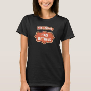 Mannen De Legende heeft de Humor Retirem in diens T-shirt