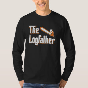 Mannen De Logfather - Lumberjack Kettingzaag Logge T-shirt