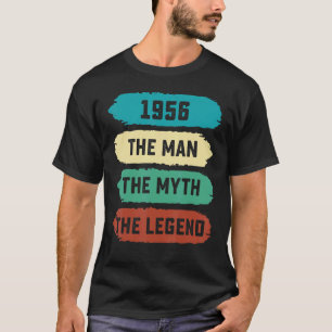 Mannen De Man Myth Legend 1956 66e Verjaardag voor T-shirt