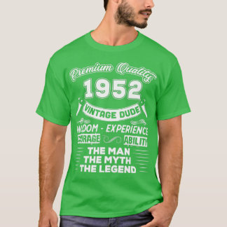 Mannen De Man Myth Legend Vintage 1952 70th Birthd T-shirt
