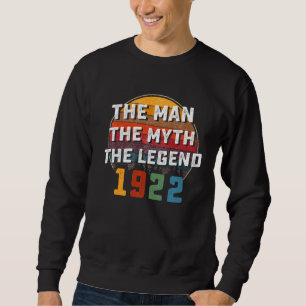 Mannen De Man Myth Legend Vintage 2012 10th Birthd Trui