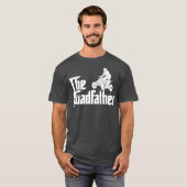 Mannen De Quadfather Funny ATV Quad Bike Pap Dag T-shirt (Voorkant volledig)