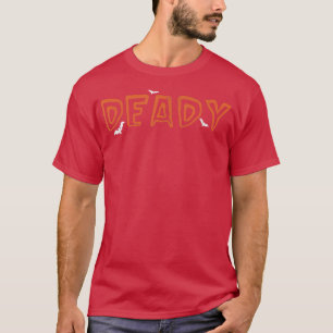 Mannen Deady en Mummy Funny Halloween Costume Pa F T-shirt