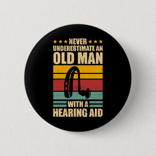 Mannen Deaf Awareness ASL en Deaf Pride Ronde Button 5,7 Cm