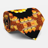 Mannen Designer Stropdassen Fire (Opgerold)