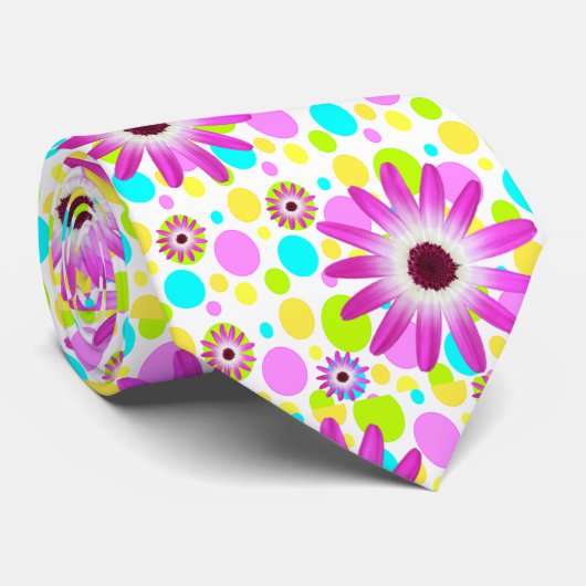 Mannen Designer Stropdassen Floral (Opgerold)