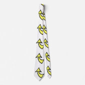 Mannen Designer Stropdassen Happy Yellow Arrow (Voorkant)