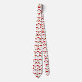 Mannen Designer Stropdassen Red Umbrella Cats (Voorkant)