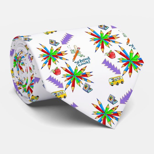 Mannen Designer Stropdassen Terug naar school is C (Opgerold)